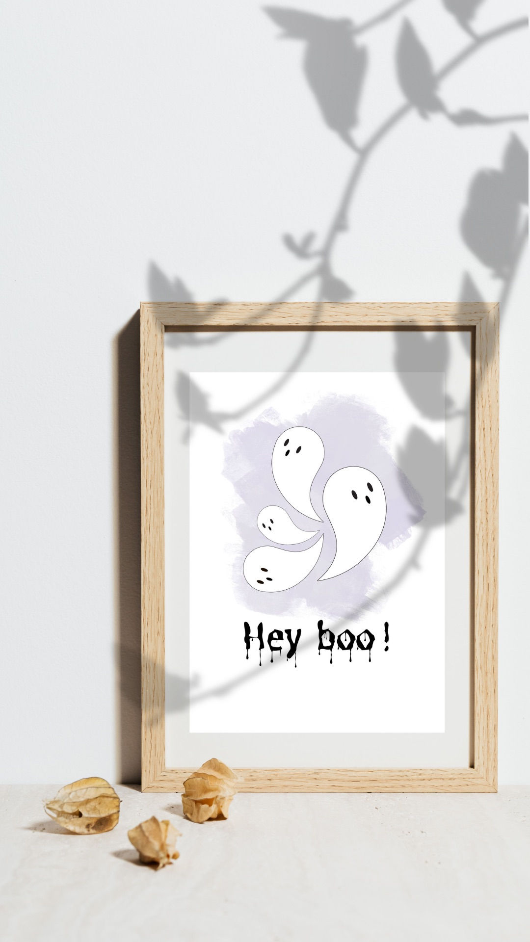 Hey boo - A4 Print