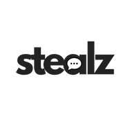 black white simple stealz family logo