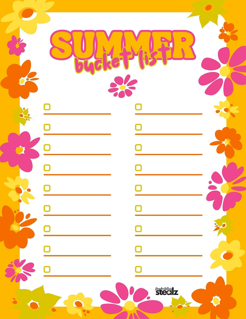 Summer Bucket List 2024