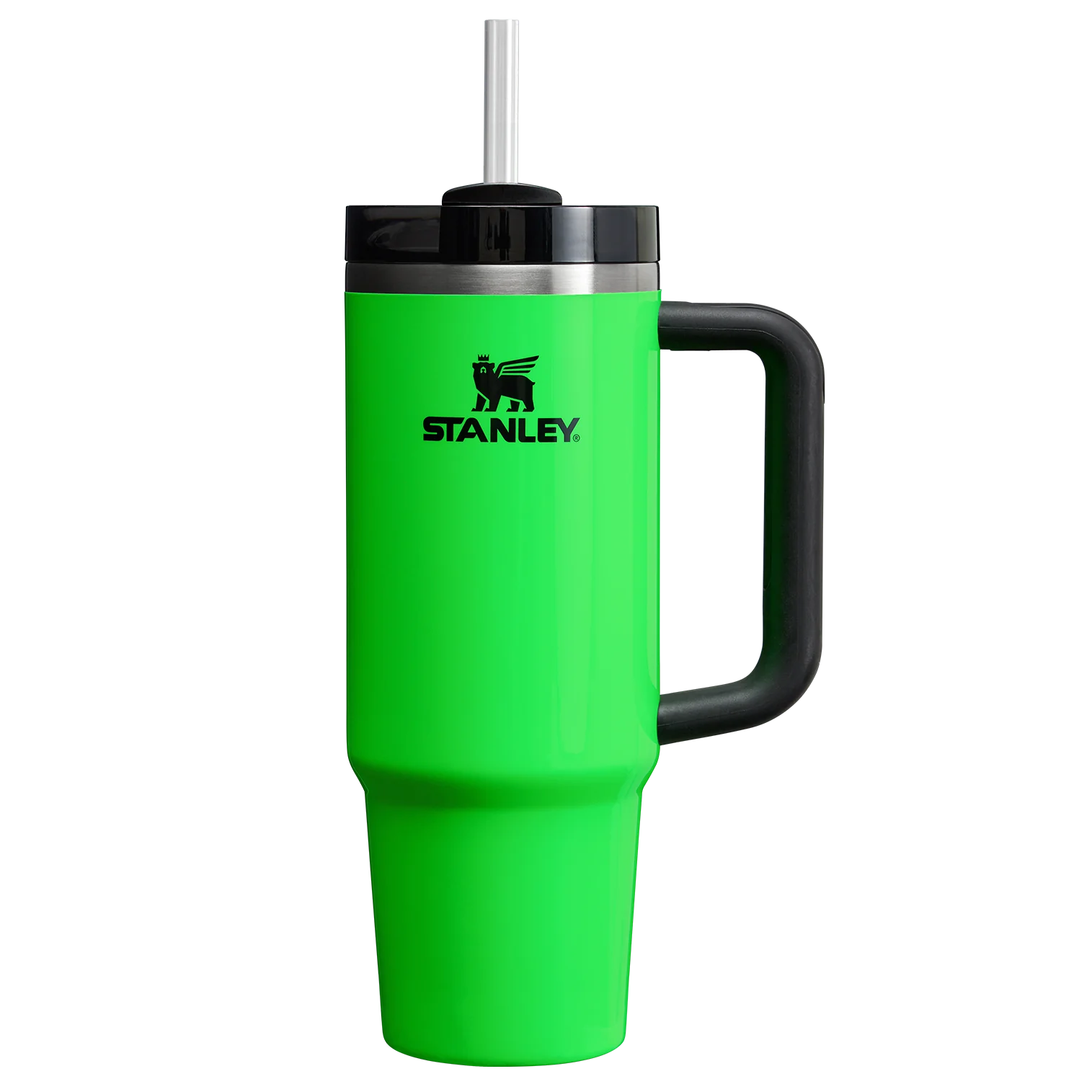 stanley tumbler neon gree