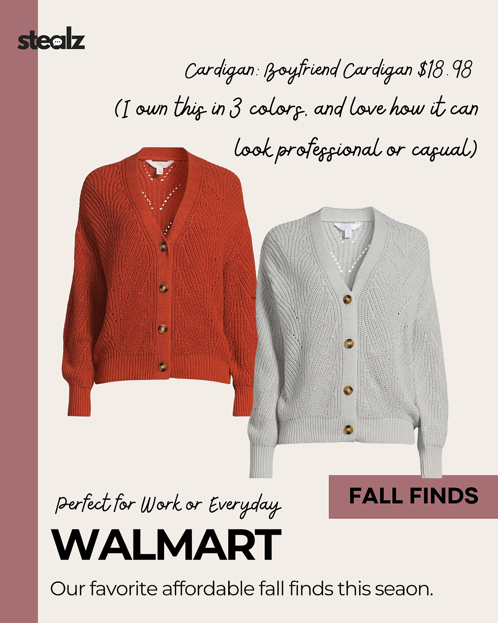 Time and Tru Women's Boyfriend Cardigan rust grey