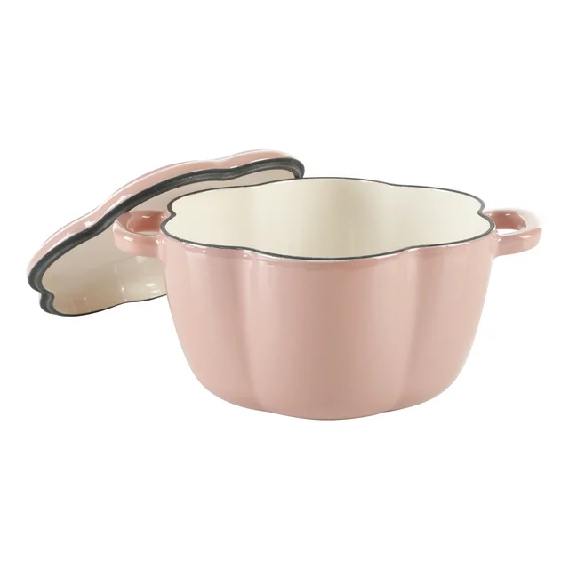 cast iron dutch oven pink