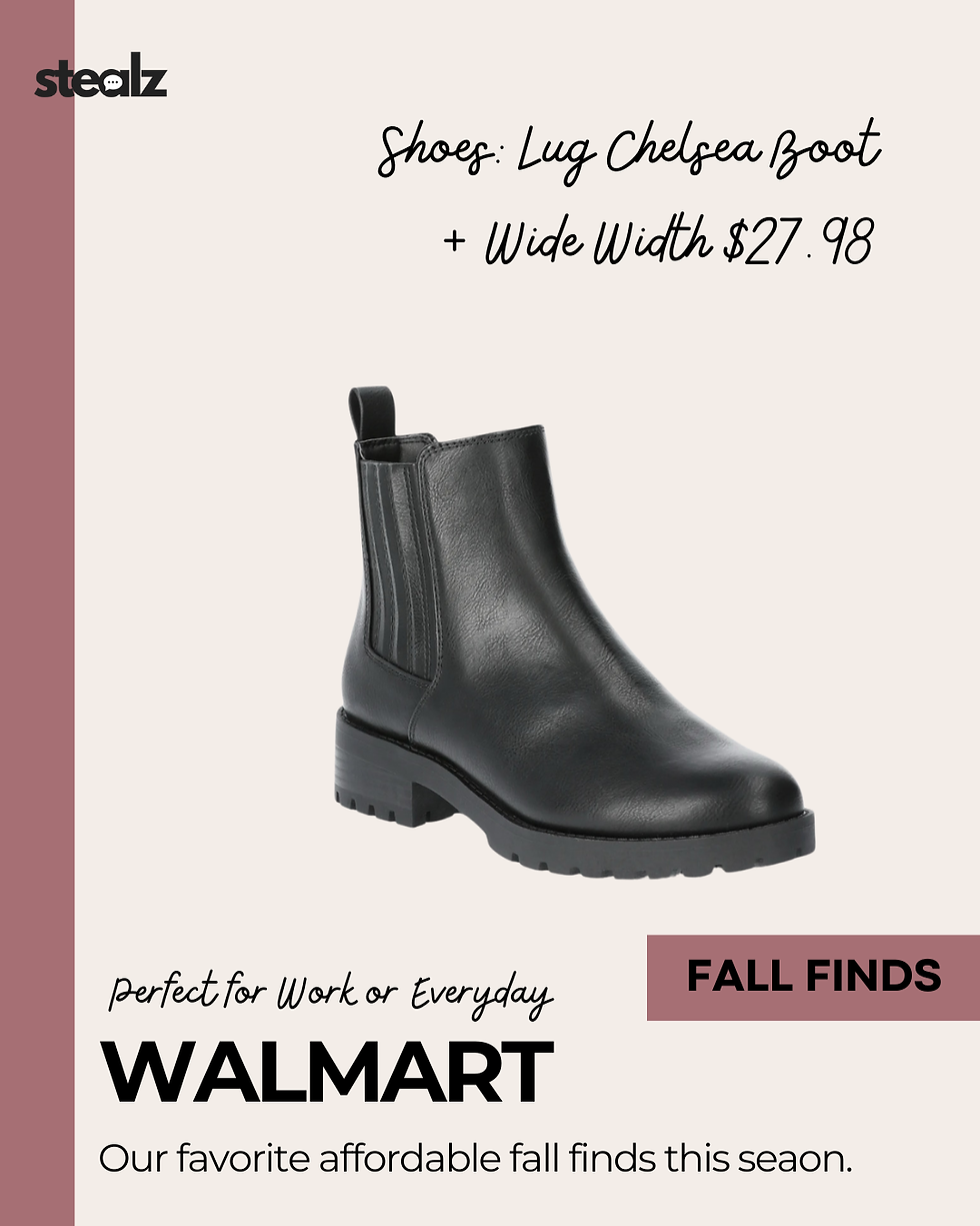 Time and Tru Women's Lug Chelsea Boot, Also comes in Wide Width black