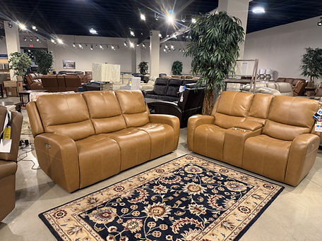Flexsteel Leather Sofa and Loveseat
