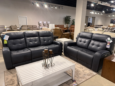 Flexsteel Leather Sofa and Loveseat
