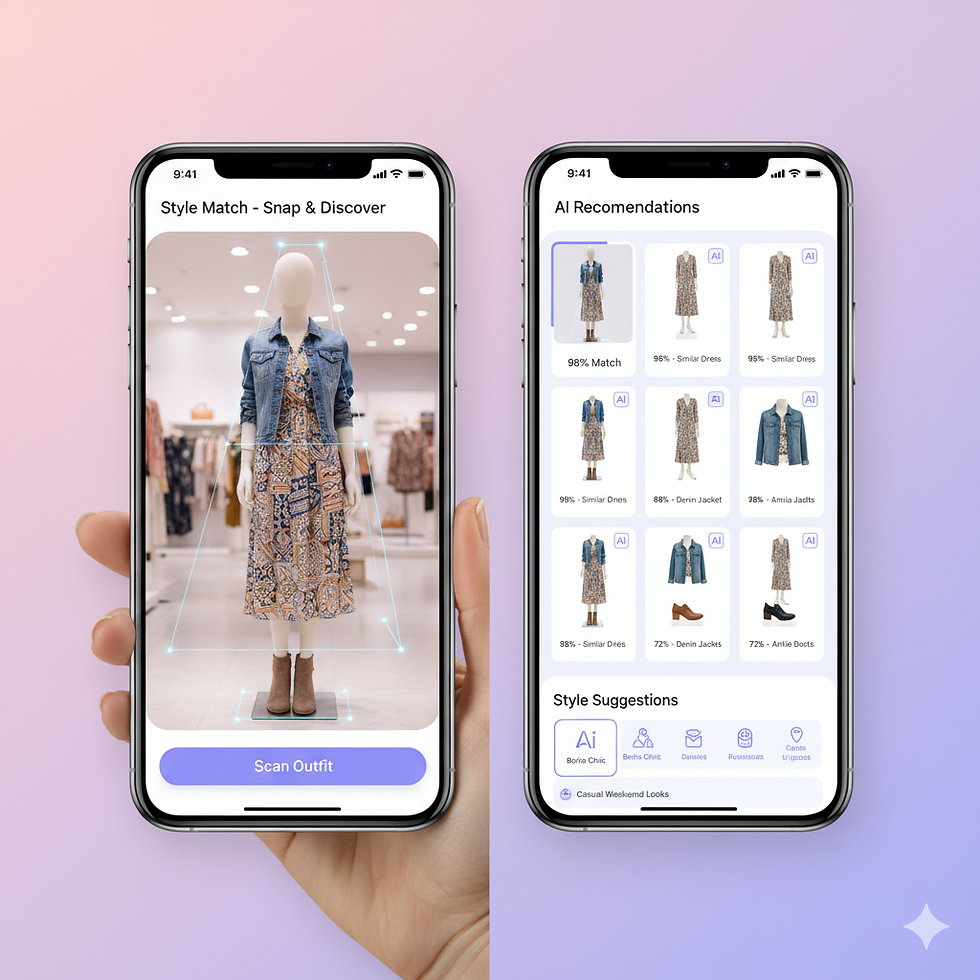 From Photo to Perfect Match: Myntra's visual AI can identify clothing attributes, predict trends, and recommend similar styles with 85% accuracyāreducing returns by 35% and transforming how India shops for fashion online.