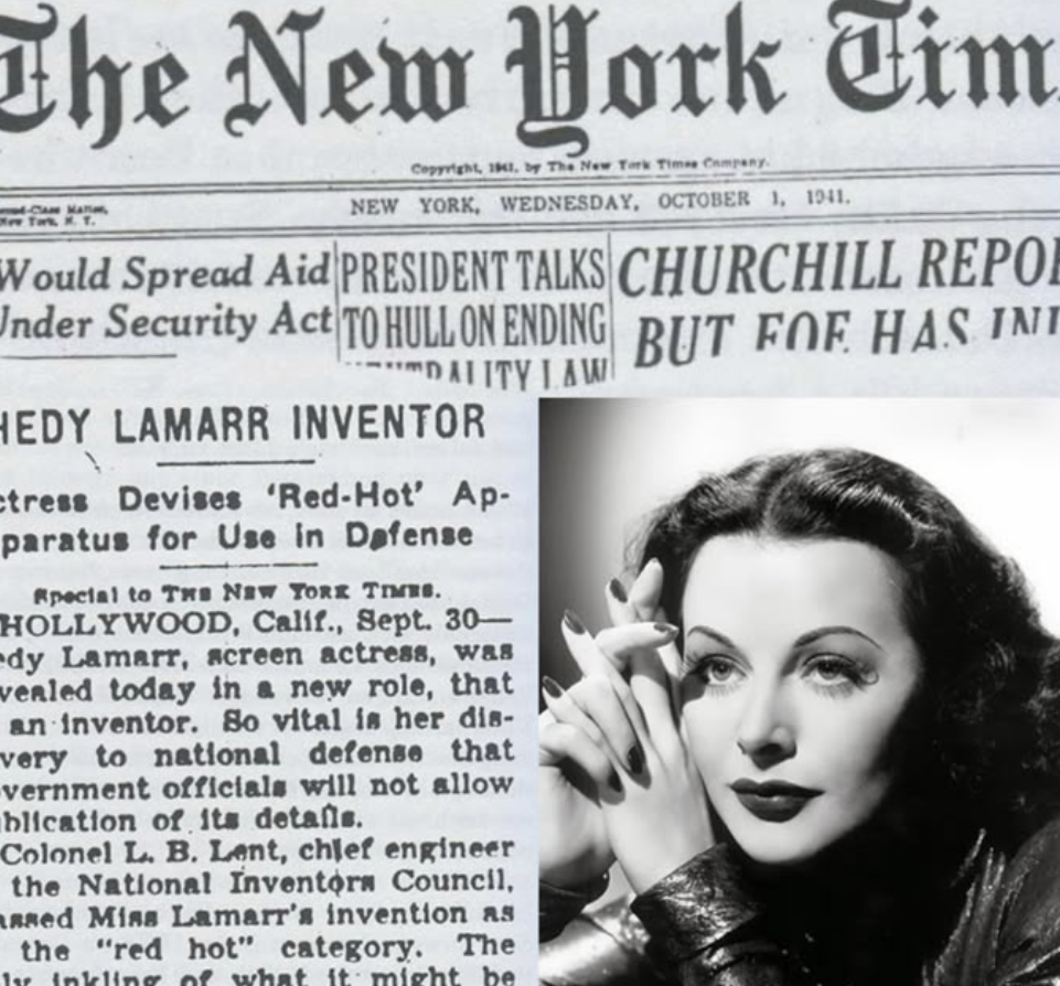New York Times- October 1, 1941 - Cover Story - Hedy Lamarr Inventor