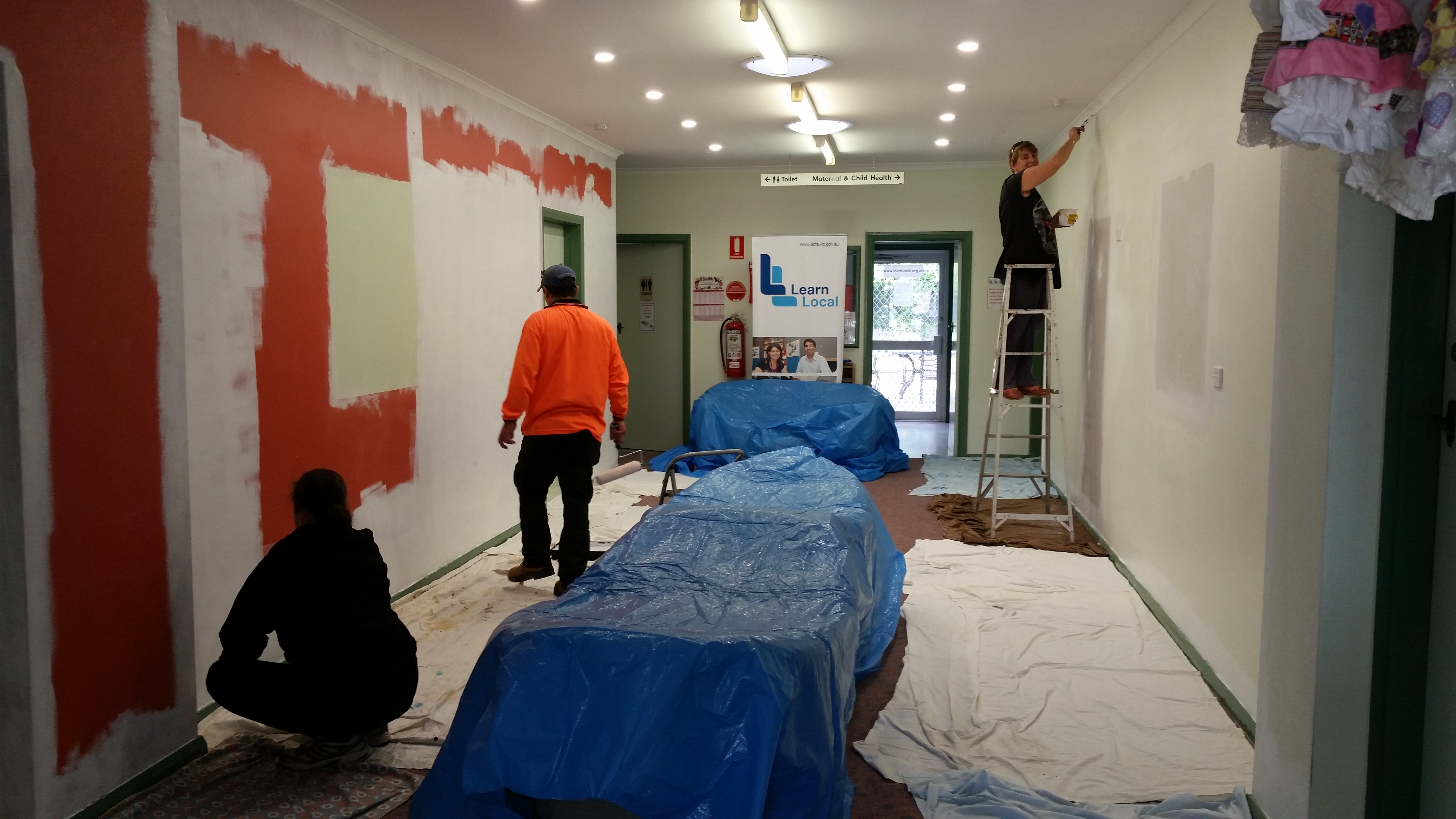 Building the gallery at Trudewind