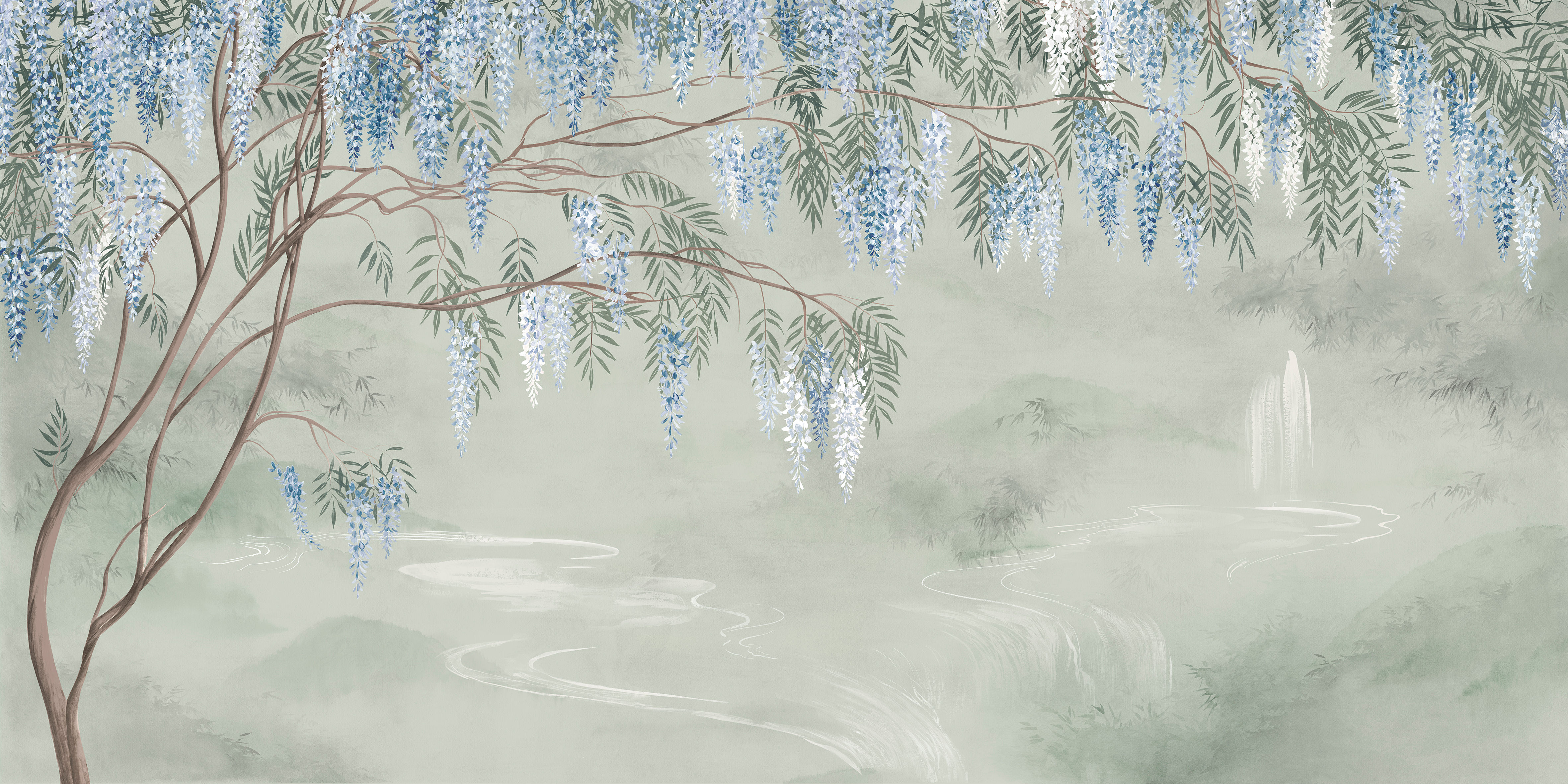 LE VALLON DES GLYCINES, par Les Dominotiers