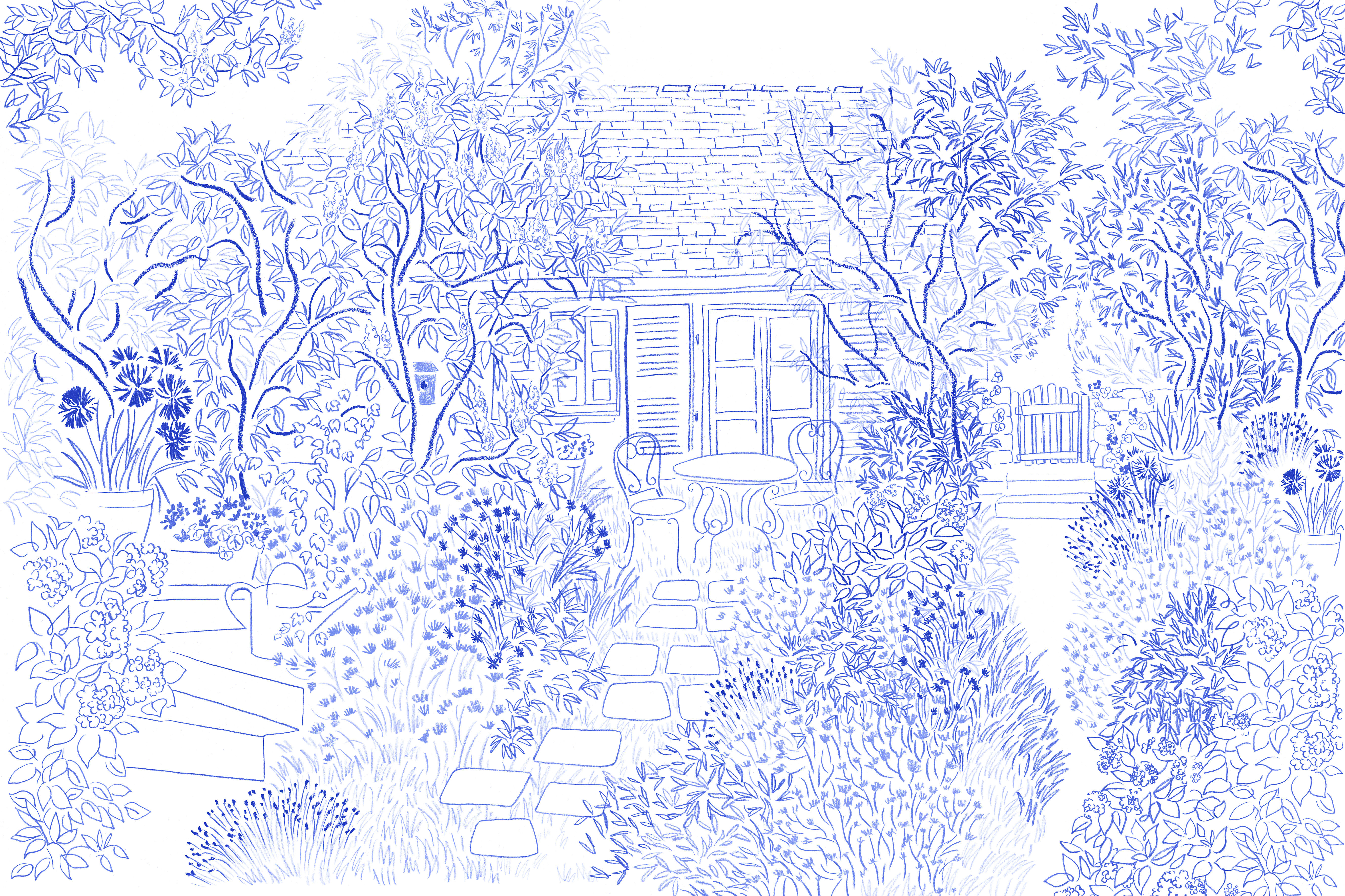 COIN DE JARDIN, par Les Dominotiers