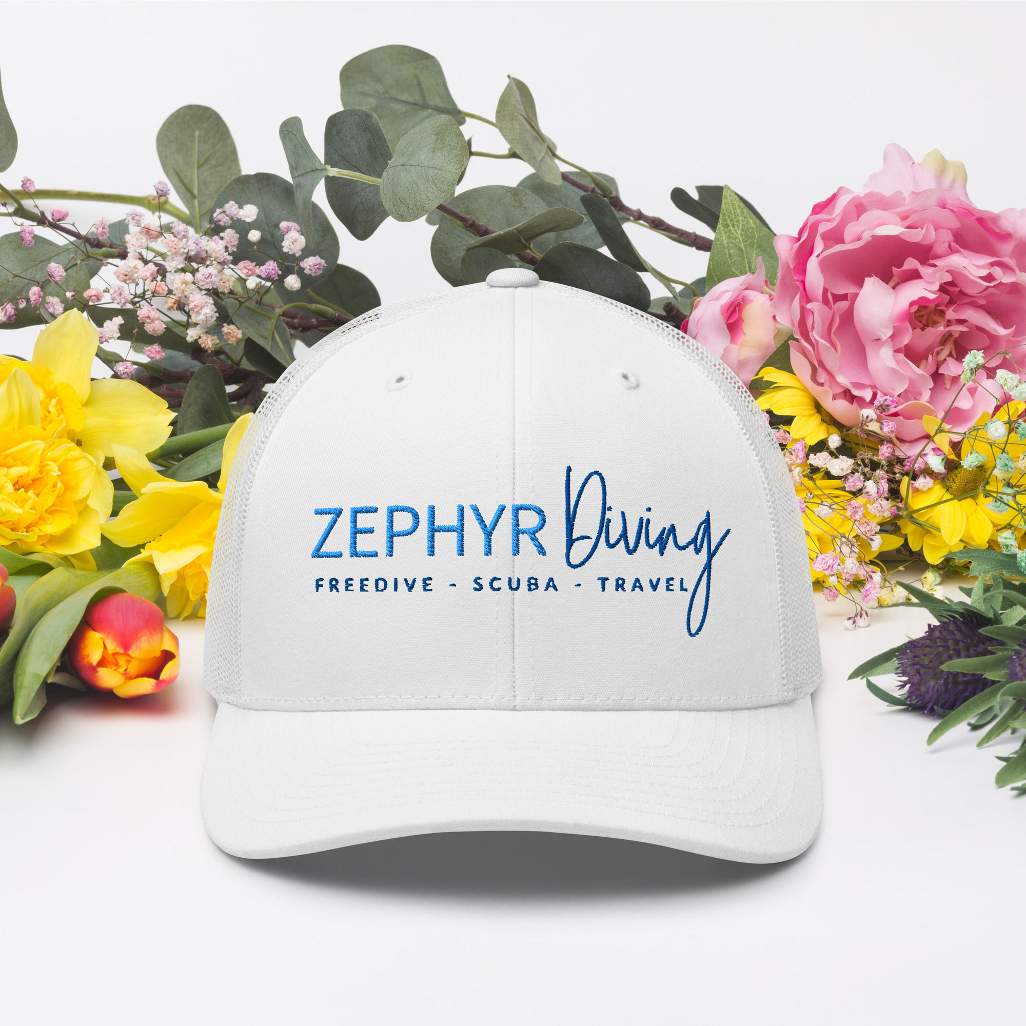 Zephyr Trucker Cap (White)