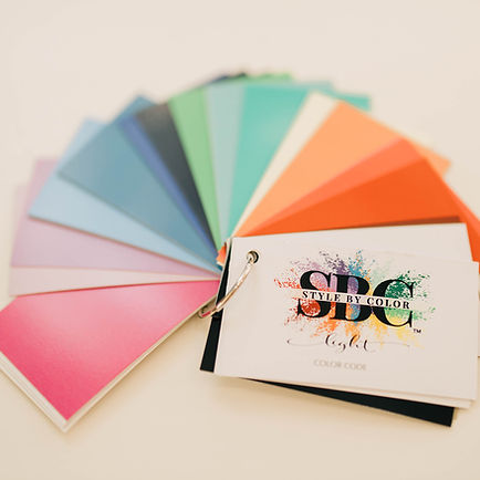 Color card swatches of Style by Color