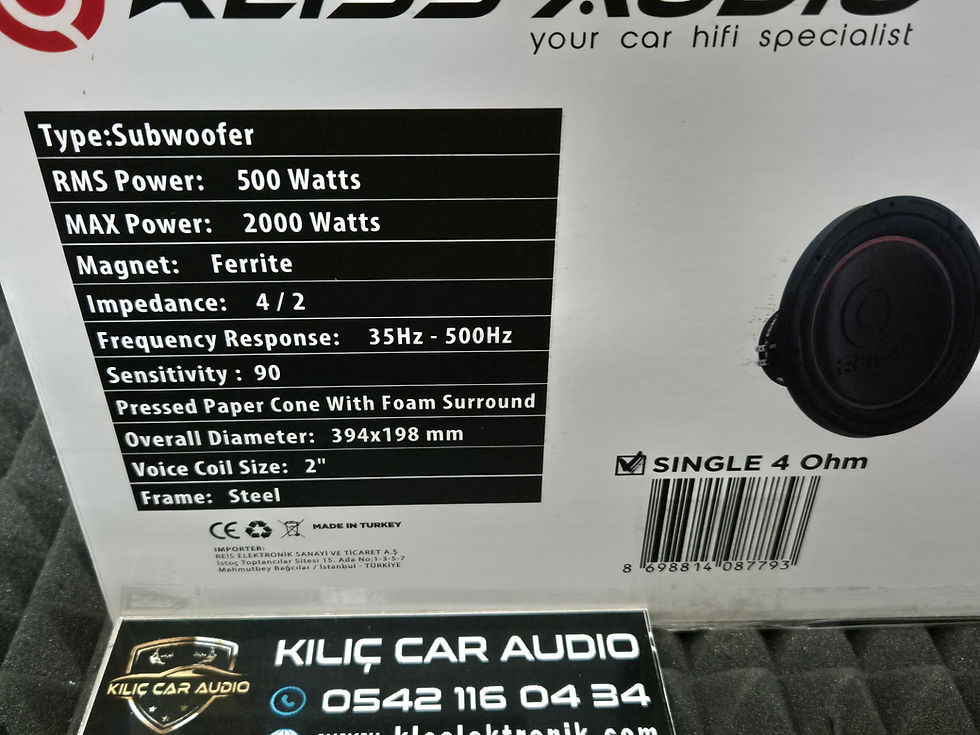 Küçük resim: REİS RS-GH15 38 CM 500 RMS SUBWOOFER NAKİT FİYAT