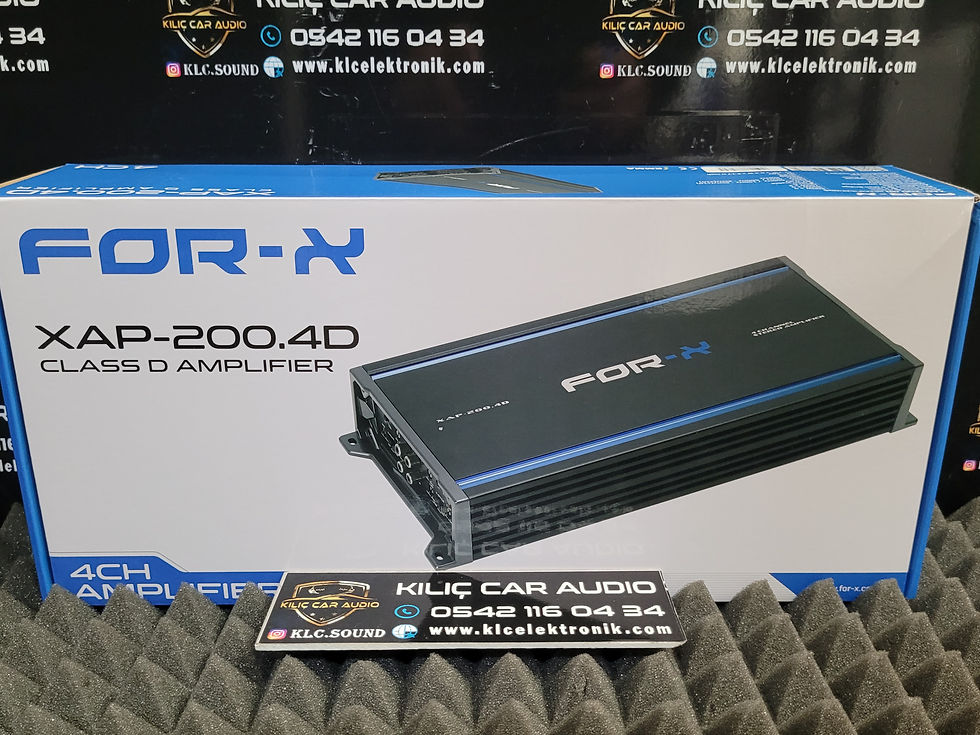 Küçük resim: FOR X XAP 200.4D 4 KANAL MİDRANGE AMFİSİ NAKİT FİYAT