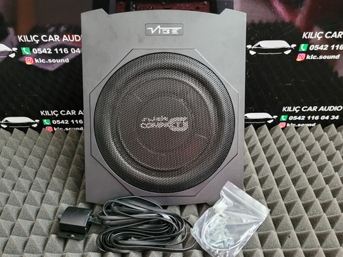 VIBE Slick C10A Untersitz Subwoofer - 10 Zoll Aktiv-Sub Für Auto