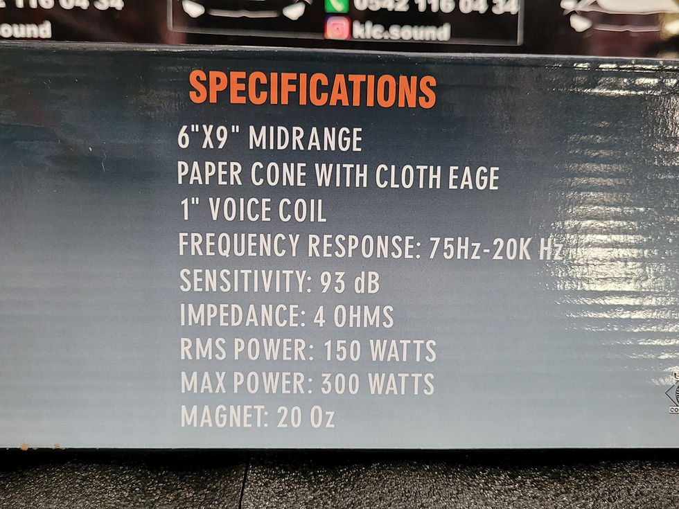 Küçük resim: CADENCE QR 69 150 RMS OVAL MİDRANGE NAKİT FİYAT