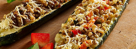 Cherry/Maple Plankd Stuffed Zucchini