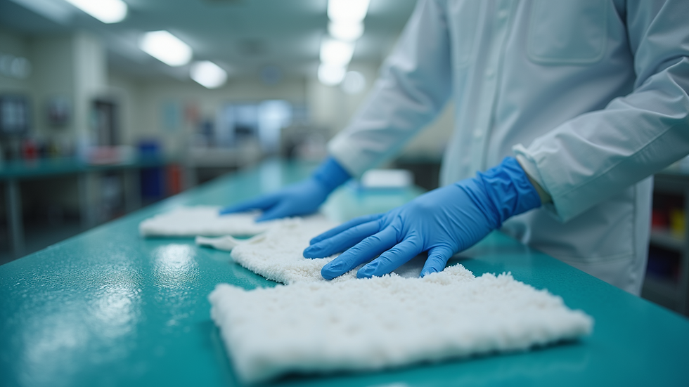 Close-up view of professional cleaning equipment ready for use