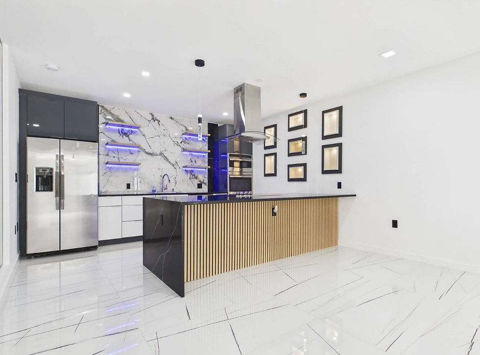 Modern second kitchen in a luxury home in Aldie VA