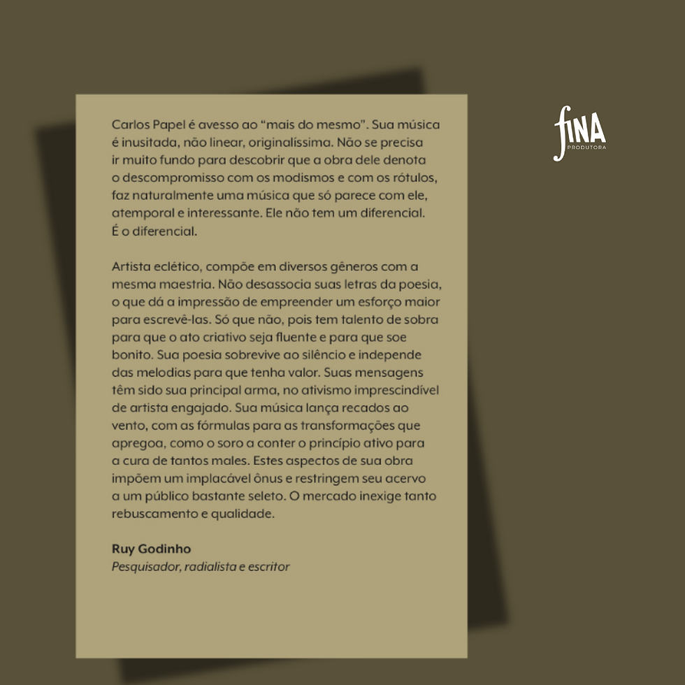 Miniatura: Songbook (Cancioneiro) Carlos Papel
