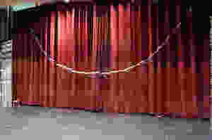 a theater drapery made in the tableau style