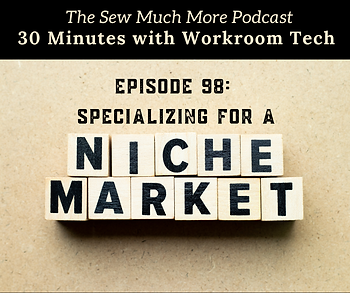 A graphic for Episode 98, Specializing for a niche market.