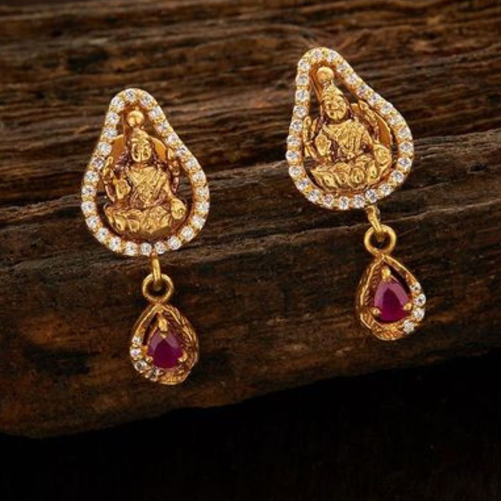 latest gold earrings, 22k gold earrings, lightweight gold earrings, daily wear gold earrings, modern gold earrings, gold jhumkas, south indian jewels