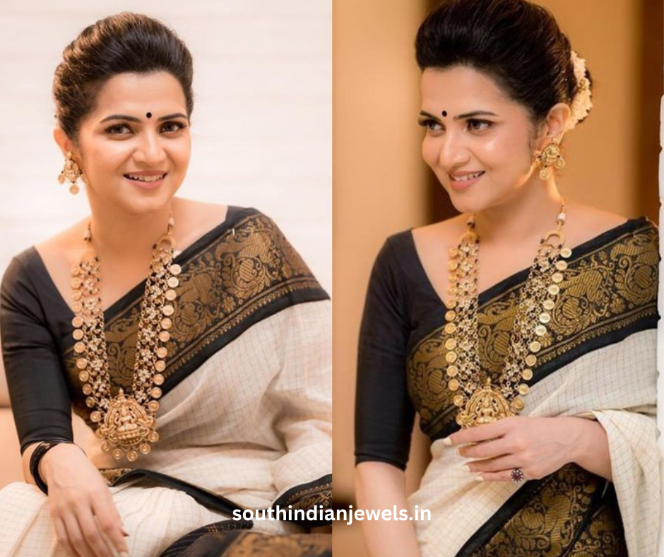 DD, divya darshini, south indian look, south indian celebrity look, traditional south indian look, south indian jewellery designs, celebrity jewellery, south indian jewels