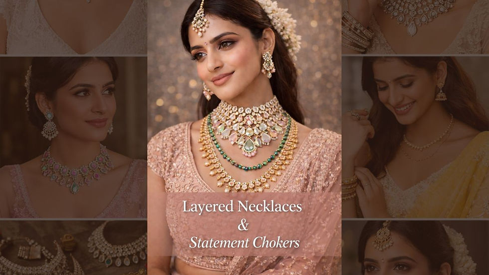 layered bridal jewellery, bridal choker trends 2026