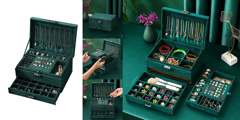 jewellery organizer, jewellery box, jewellery organizer ideas, jewellery storage, south indian jewels, velvet jewellery box, found it on amazon