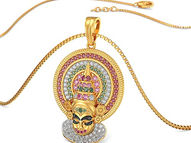 Latest Kerala Kathakali Pendant In Gold From Joyalukkas | South Indian Jewels