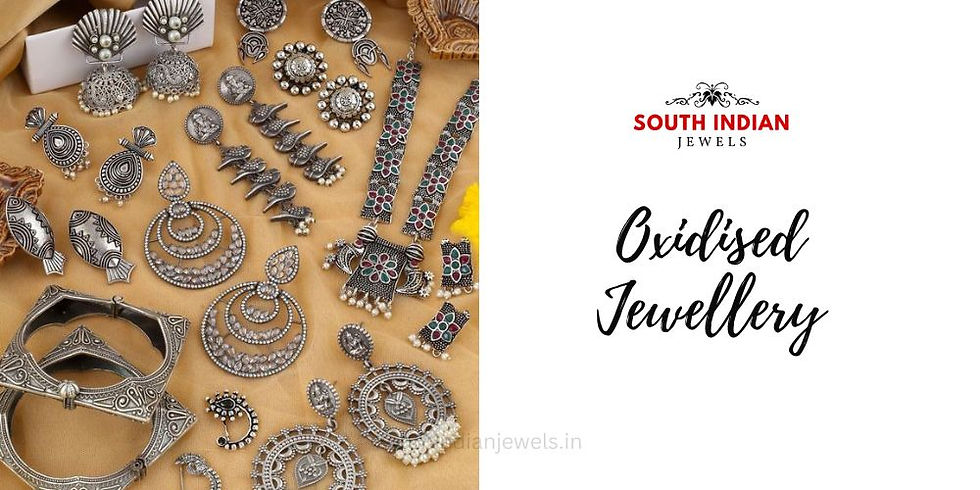 oxidised jewellery, oxidised necklace, oxidised jewellery set, oxidised choker, oxidised earrings, oxidised jhumkas, oxidised anklets, oxidised rings, oxidised nose rings, south indian jewels