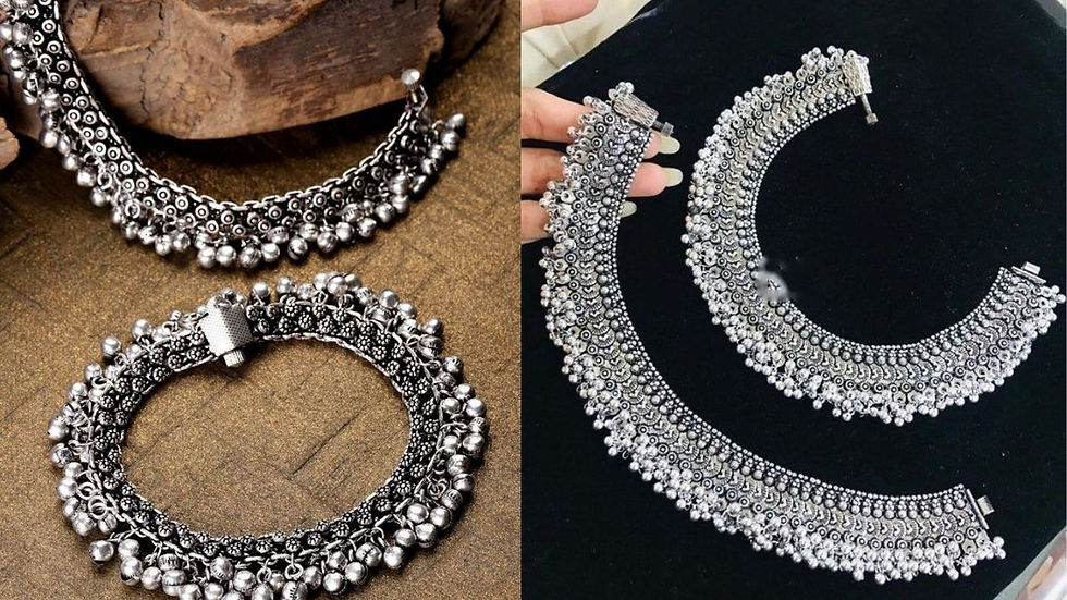 oxidised jewellery, oxidised necklace, oxidised jewellery set, oxidised choker, oxidised earrings, oxidised jhumkas, oxidised anklets, oxidised rings, oxidised nose rings, south indian jewels