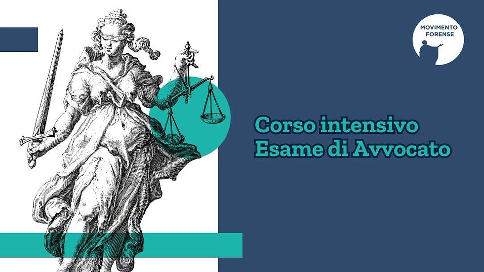 Corso intensivo per l'esame di Avvocato