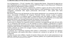 Nuovo Regolamento ADER sulla short list: ancora una volta di colpisce la dignità dell'Avvocatura e il principio di difesa