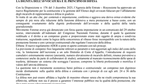 Nuovo Regolamento ADER sulla short list: ancora una volta di colpisce la dignità dell'Avvocatura e il principio di difesa