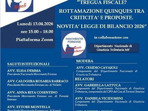 Webinar “Tregua fiscale? Rottamazione quinquennale tra criticità e proposte”