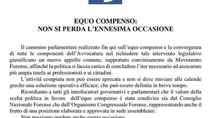 EQUO COMPENSO: NON SI PERDA L'ENNESIMA OCCASIONE
