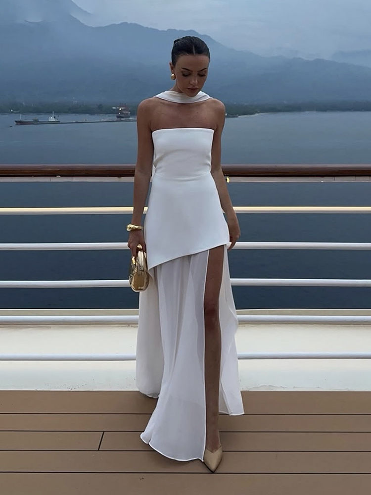 Riviera Satin Maxi Dress