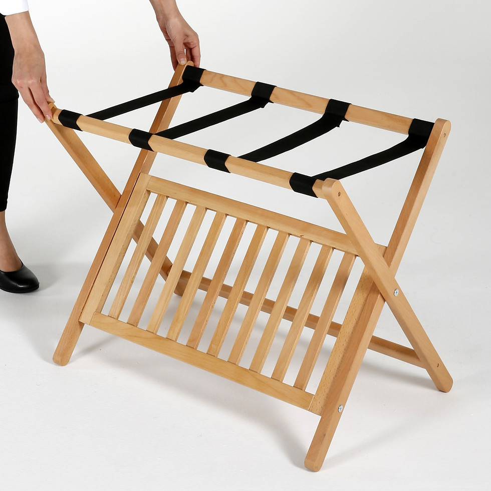 Miniatura: Porta Maleta  Zapatera Natural Plegable