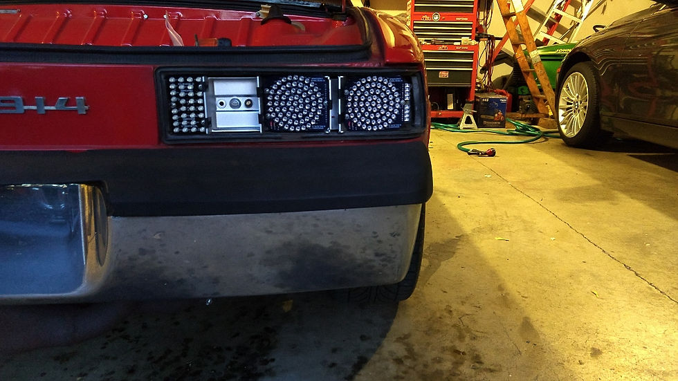 Thumbnail: 914 Rear AMBER Turnsignals with Round LED Pattern (pair)