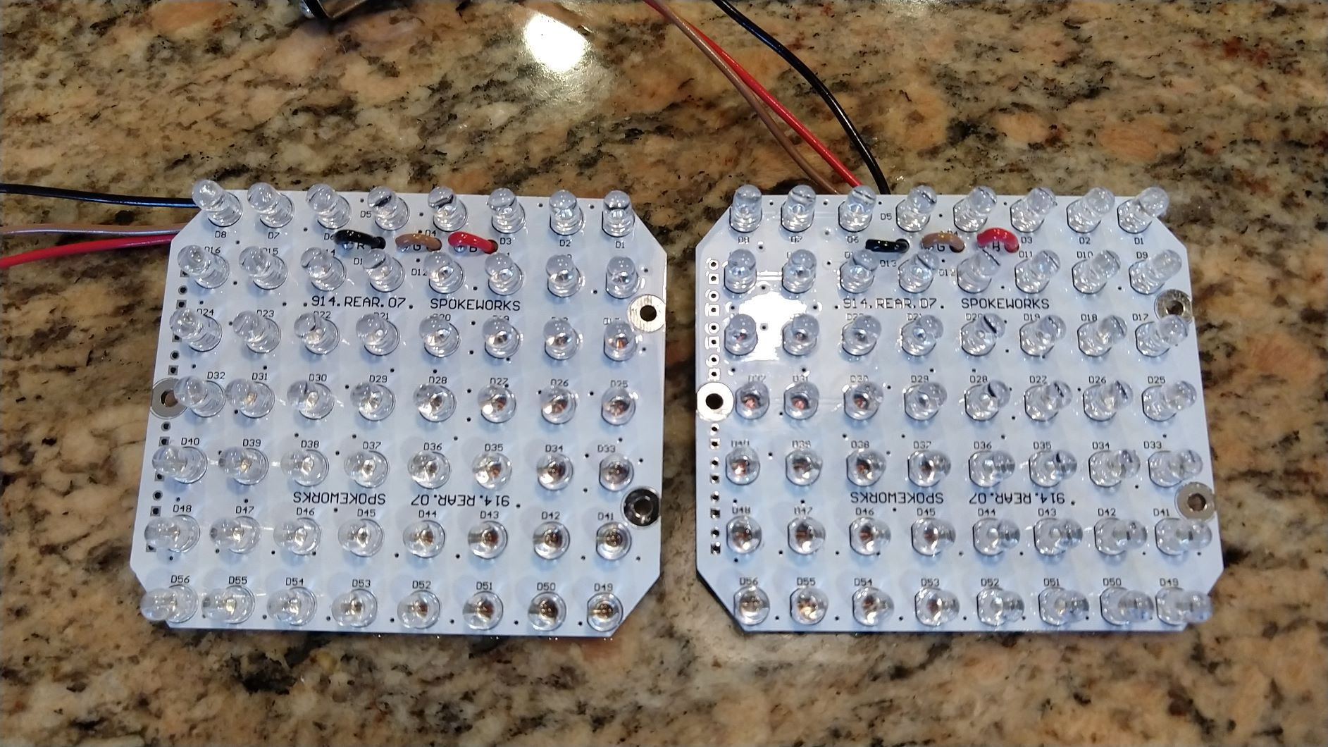 914 Brake Boards WHITE PCB (pair)