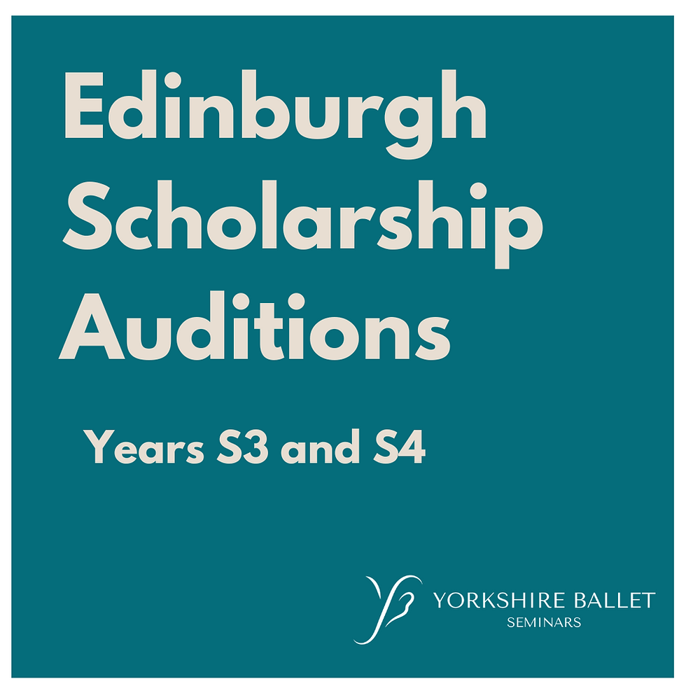 EDINBURGH SCHOLARSHIP AUDITION - ACADEMIC YEARS S3 & S4