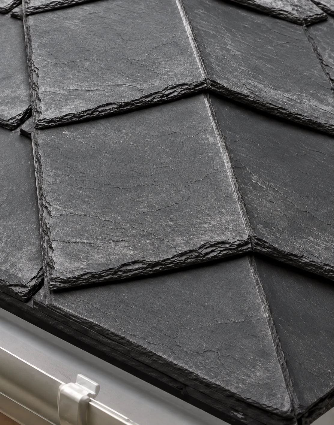 Enhanced illustration of the slate-style texture and layered tile edges