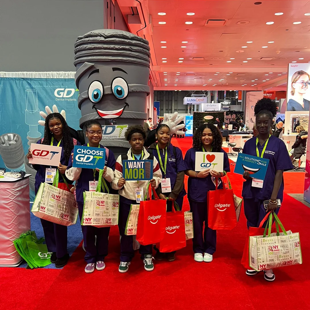 GDT Dental Implants Implant Mascot at Greater New York Dental Meeting 2024