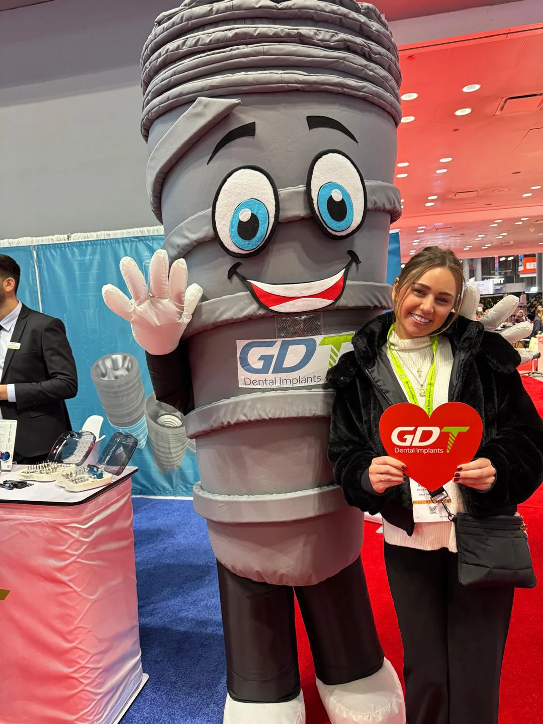 GDT Dental Implants Smilex Mascot at Greater New York Dental Meeting 2024