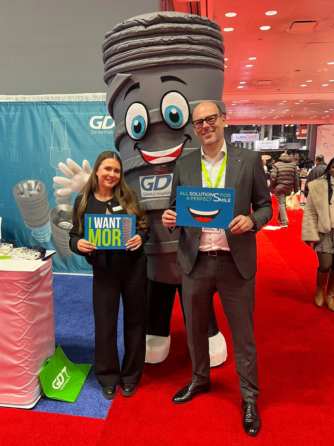 GDT Dental Implants happy client at Greater New York Dental Meeting 2024 