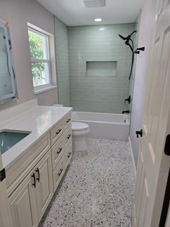 Completed bathroom remodel in Pinellas County Florida
