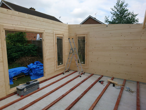 Second Day On The Summer House Build