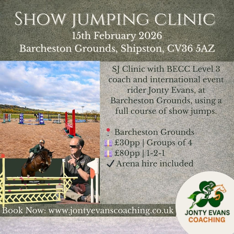 Show Jumping Clinic at Barcheston Grounds